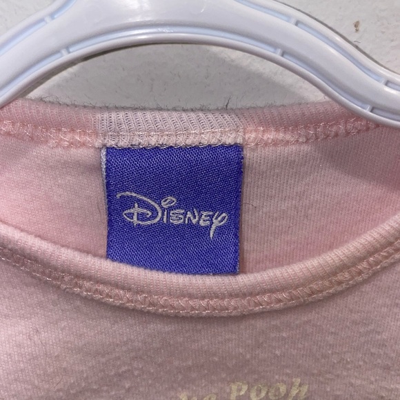 3/$15 Vintage Disney Pink Baby Sleep Gown with Winnie the Pooh - Picture 5 of 9